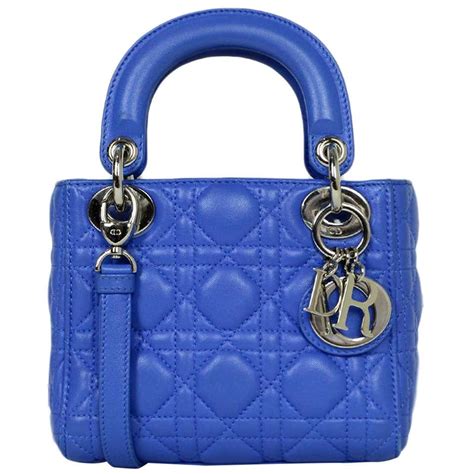 lady dior blue crystal bag
